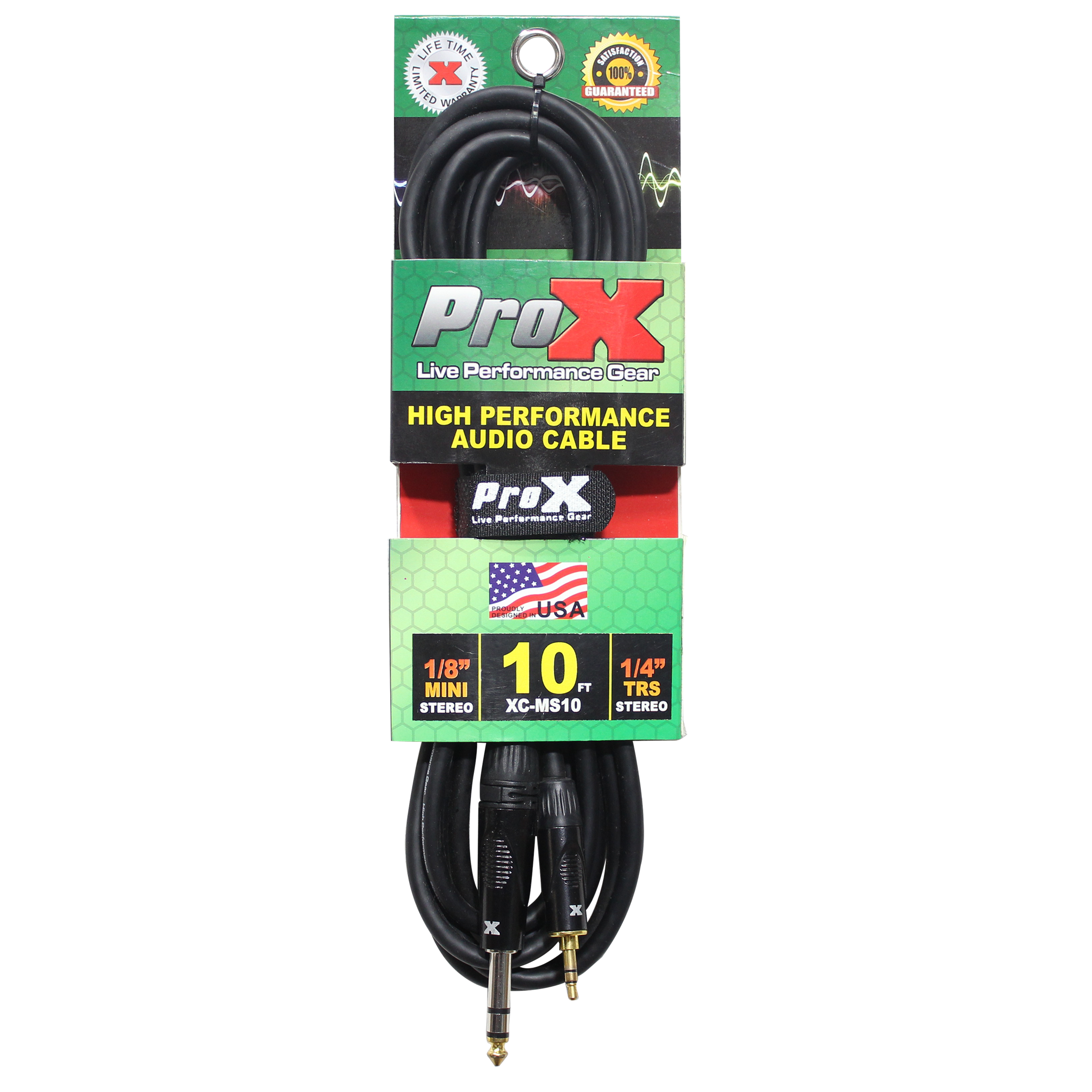 10 Ft. Balanced TRS-M Mini 1/8" to TRS-M High Performance Audio Cable