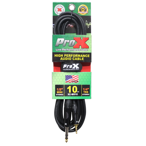10 Ft. Balanced TRS-M Mini 1/8
