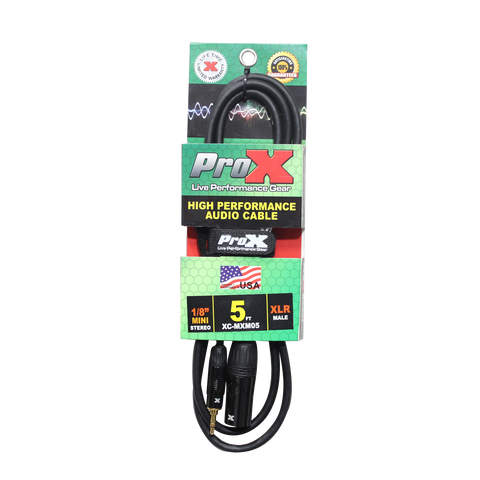 5 Ft. UnBalanced Audio Cable 1/8