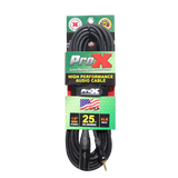 25 Ft. Unbalanced 1/8" (3.5mm) TRS-M Mini to XLR3-M High Performance Audio Cable