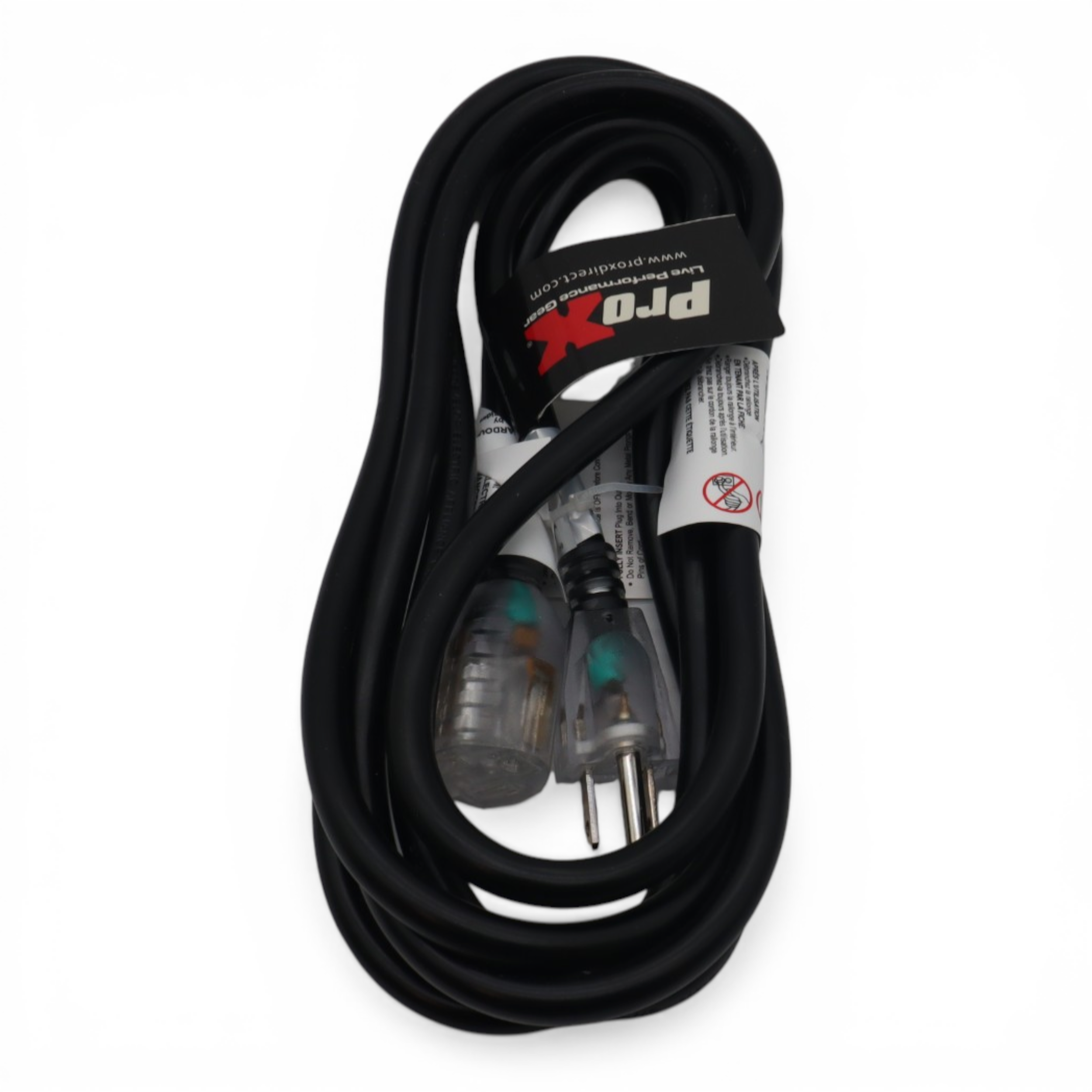 10' Ft. 120VAC NEMA 15 Male to 3 Outlet Female Power-Extension Cord 14 AWG
