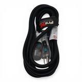 10' Ft. 120VAC NEMA 15 Male to 3 Outlet Female Power-Extension Cord 14 AWG