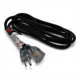 10' Ft. 120VAC NEMA 15 Male to 3 Outlet Female Power-Extension Cord 14 AWG