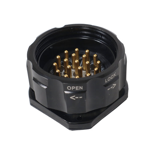 19-Pin Panel Male Connector - Solder Type - Kupo PLS-5219SM