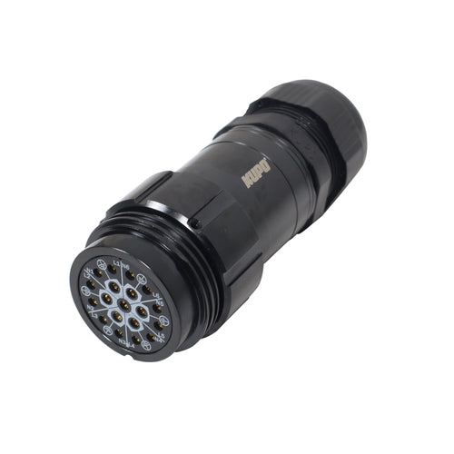 19-Pin Female Connector - Solder Type - Kupo PLS-5219LF
