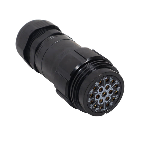 19-Pin Female Connector - Solder Type - Kupo PLS-5219LF