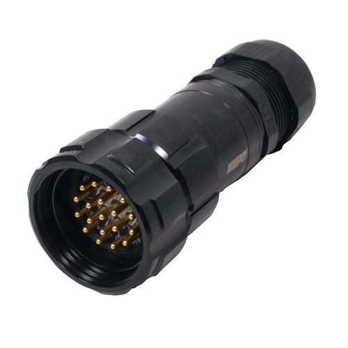 19-Pin Male Connector - Solder Type - Kupo PLS-5219LM