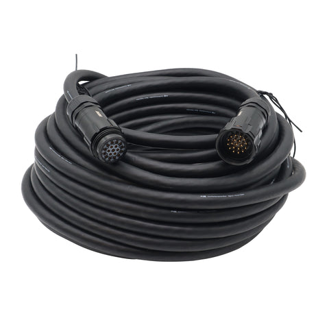 Power Distribution 100Ft 19 Pin Male to Female 12 AWG Extension Cable