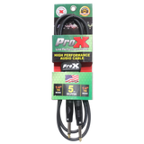 5' Ft. Unbalanced 1/4" TS-M to 1/4" TS-M High Performance Pro Audio Instrument Guitar Cable