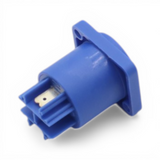 Panel Mount Blue Power Connection Compatible Female Connector