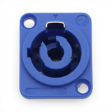 Panel Mount Blue Power Connection Compatible Female Connector