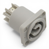 Panel Mount Gray Power Connector Female Connector for Power Connector compatible devices