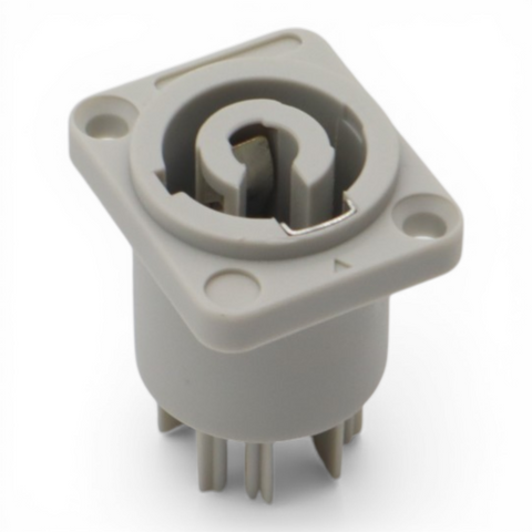 Panel Mount Gray Power Connector Female Connector for Power Connector compatible devices
