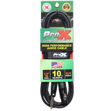 10 Ft. Unbalanced 1/4" TS to XLR3-F High Performance Audio Cable