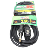 10 Ft. Unbalanced 1/4" TS to XLR3-F High Performance Audio Cable