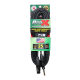 25 Ft. Unbalanced 1/4" TS to XLR3-F High Performance Audio Cable