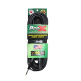 50 Ft. Unbalanced 1/4" TS-M to XLR3-M High Performance Audio Cable