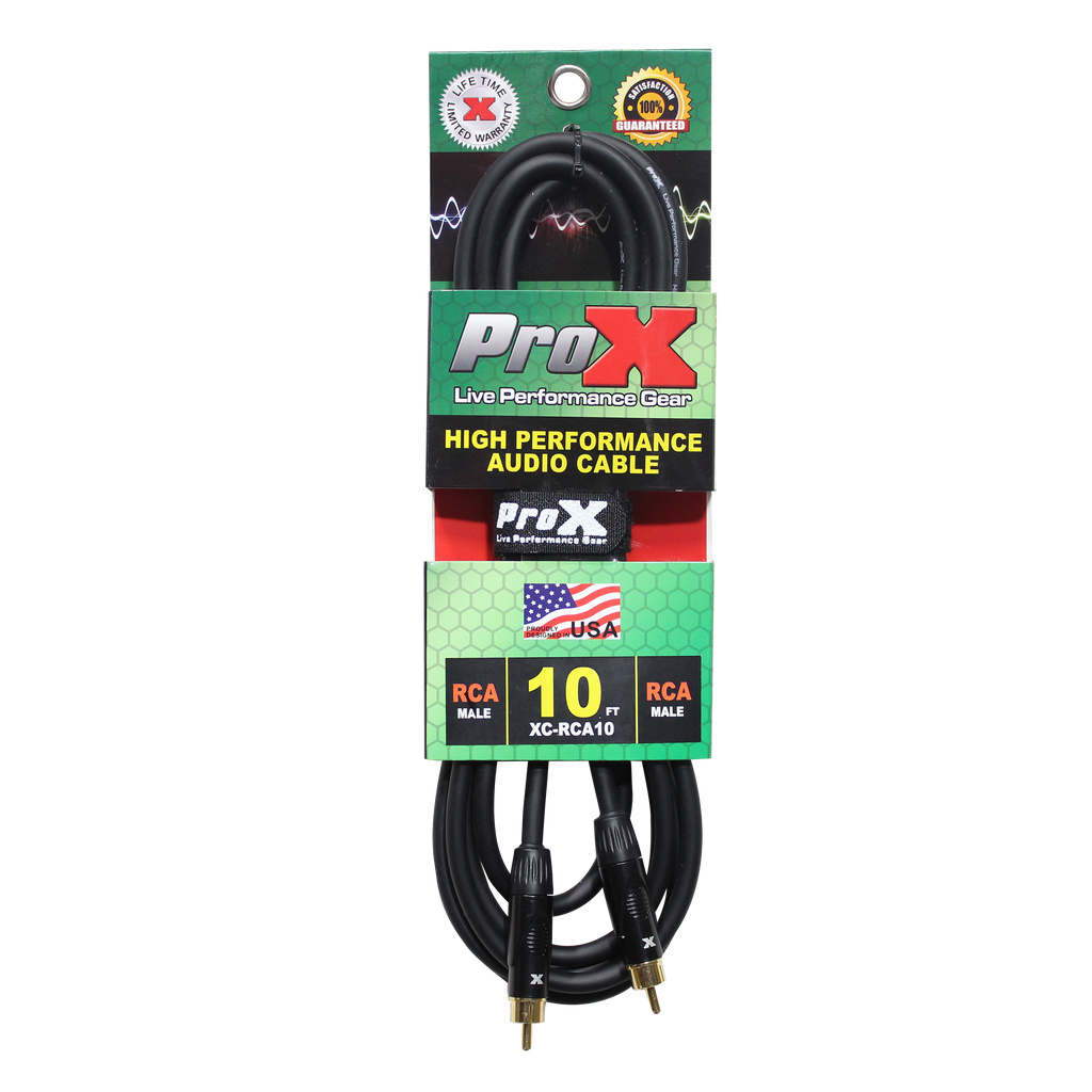 10 Ft. High Performance Audio Cable RCA to RCA