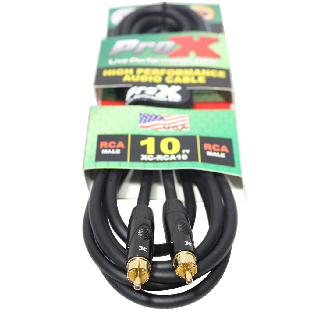 10 Ft. High Performance Audio Cable RCA to RCA