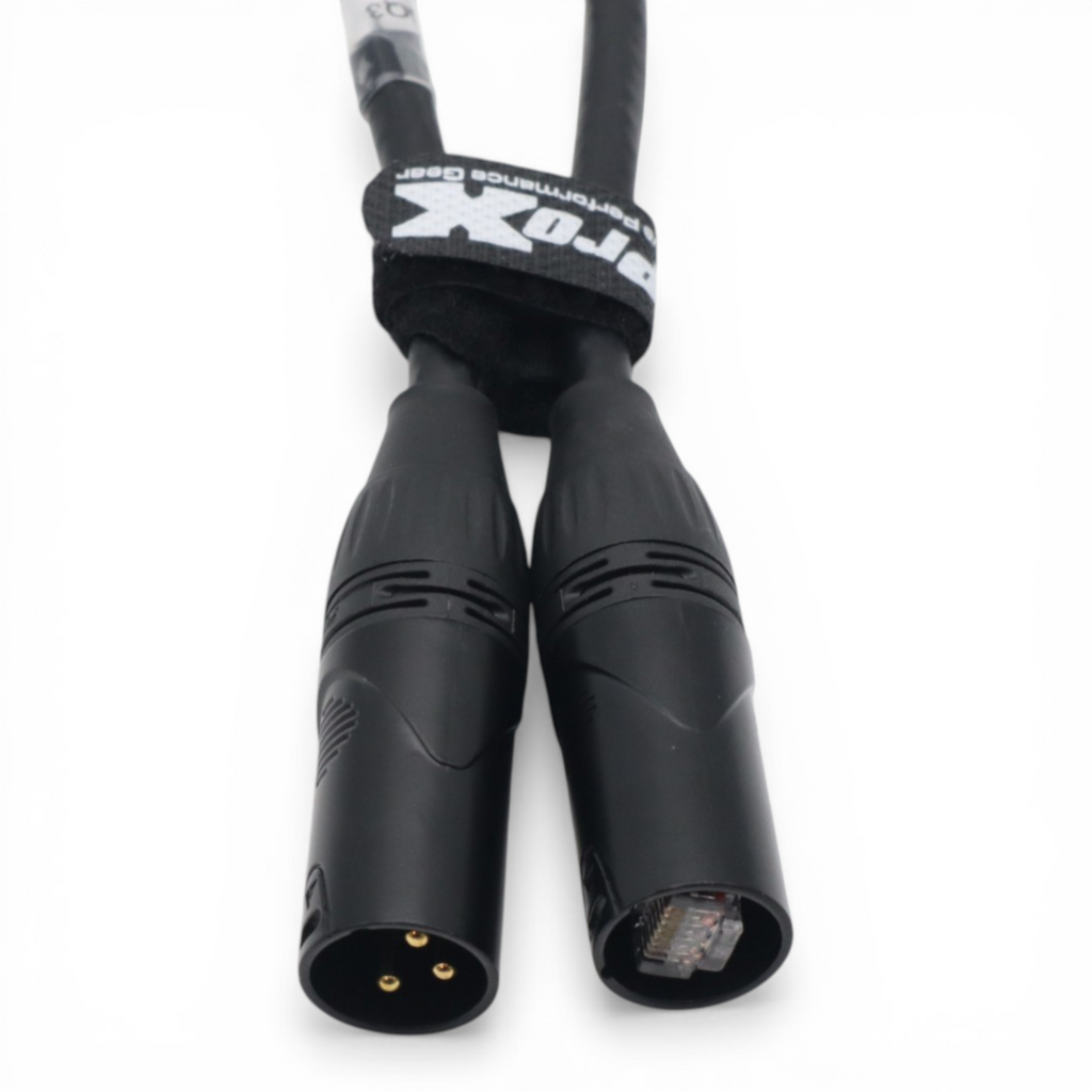 1FT RDNET XLR-M to RJ45 Cat5 / Cat6