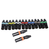 8 Color Ring Replacements for XLR Cables 16 Pack - Identify your cable lenght for all ProX XLR Cables