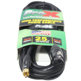 25 Ft. Unbalanced RCA to XLR3-F High Performance Audio Cable