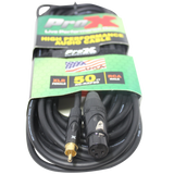 50 Ft. Unbalanced RCA to XLR3-F High Performance Audio Cable