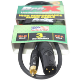 3' Ft. High Performance XLR Male to RCA Male Unbalanced Audio Cable