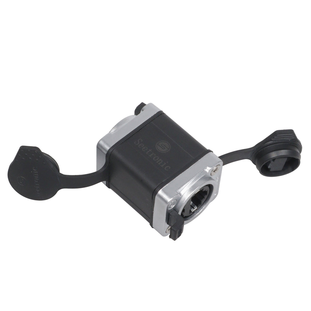 Professional Military Tactical RJ45 Ethernet Coupler IP65 Waterproof for Cat6 Cat7 Cat8