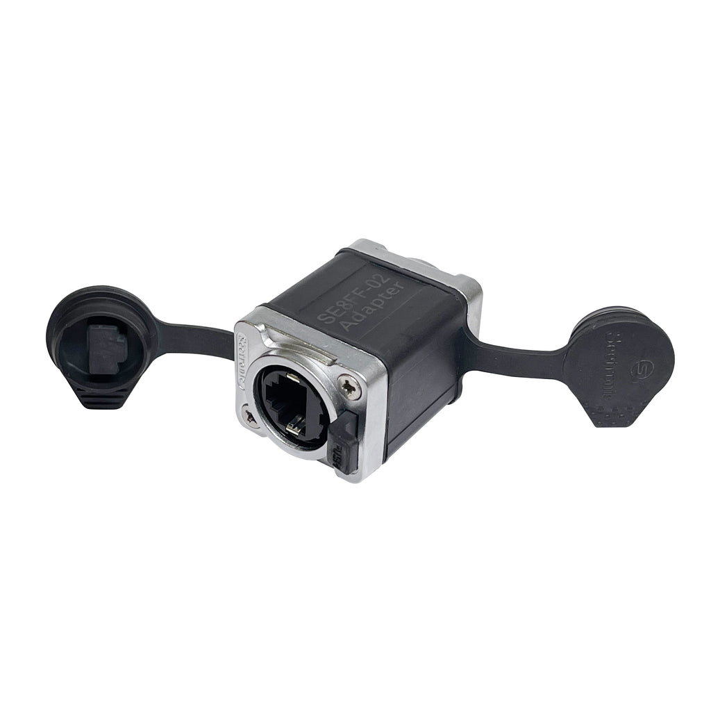 Professional Military Tactical RJ45 Ethernet Coupler IP65 Waterproof for Cat6 Cat7 Cat8