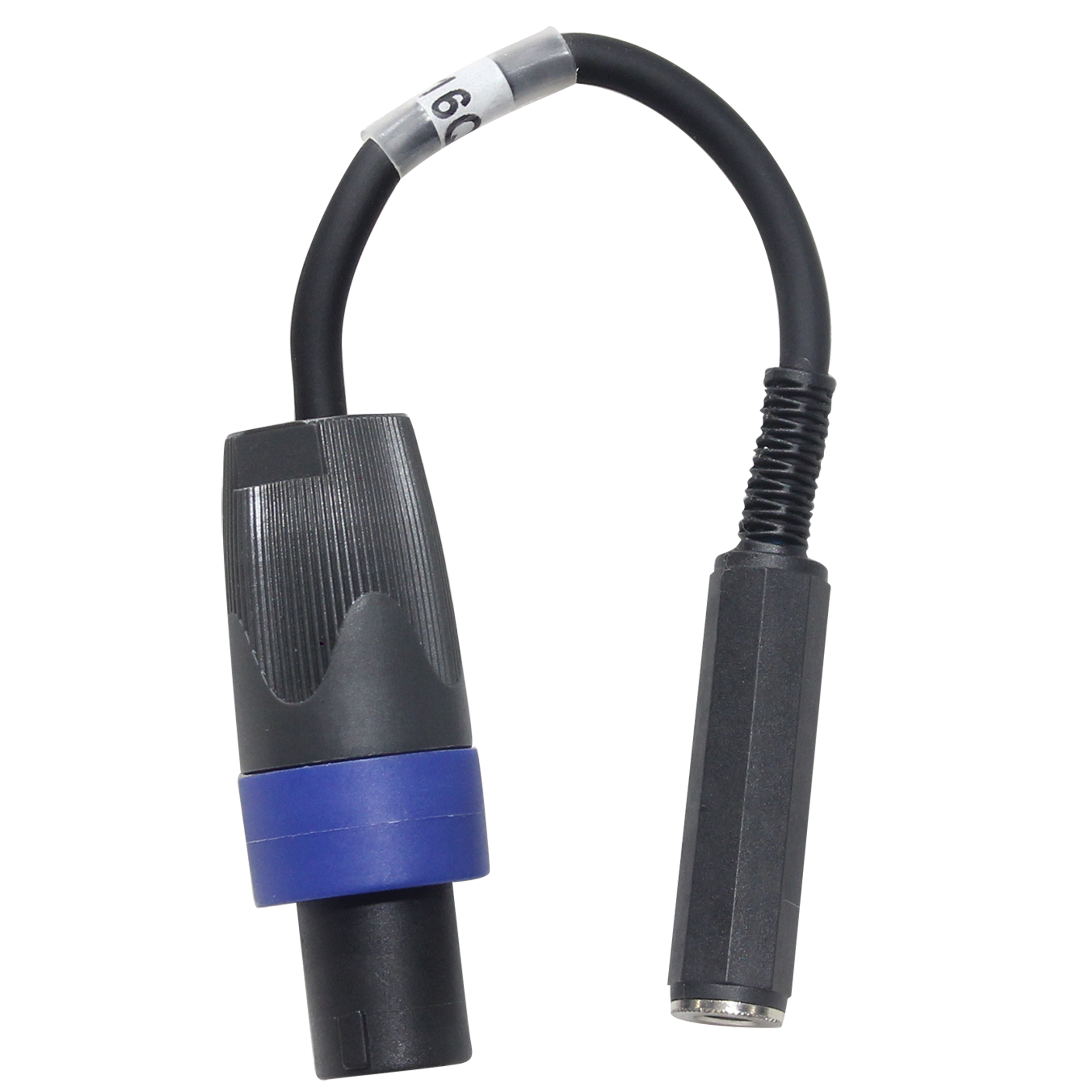 6" Speaker Twist connector Male to 1/4" TS-F Female High Performance Speaker Cable
