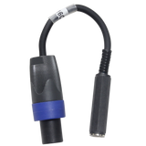 6" Speaker Twist connector Male to 1/4" TS-F Female High Performance Speaker Cable