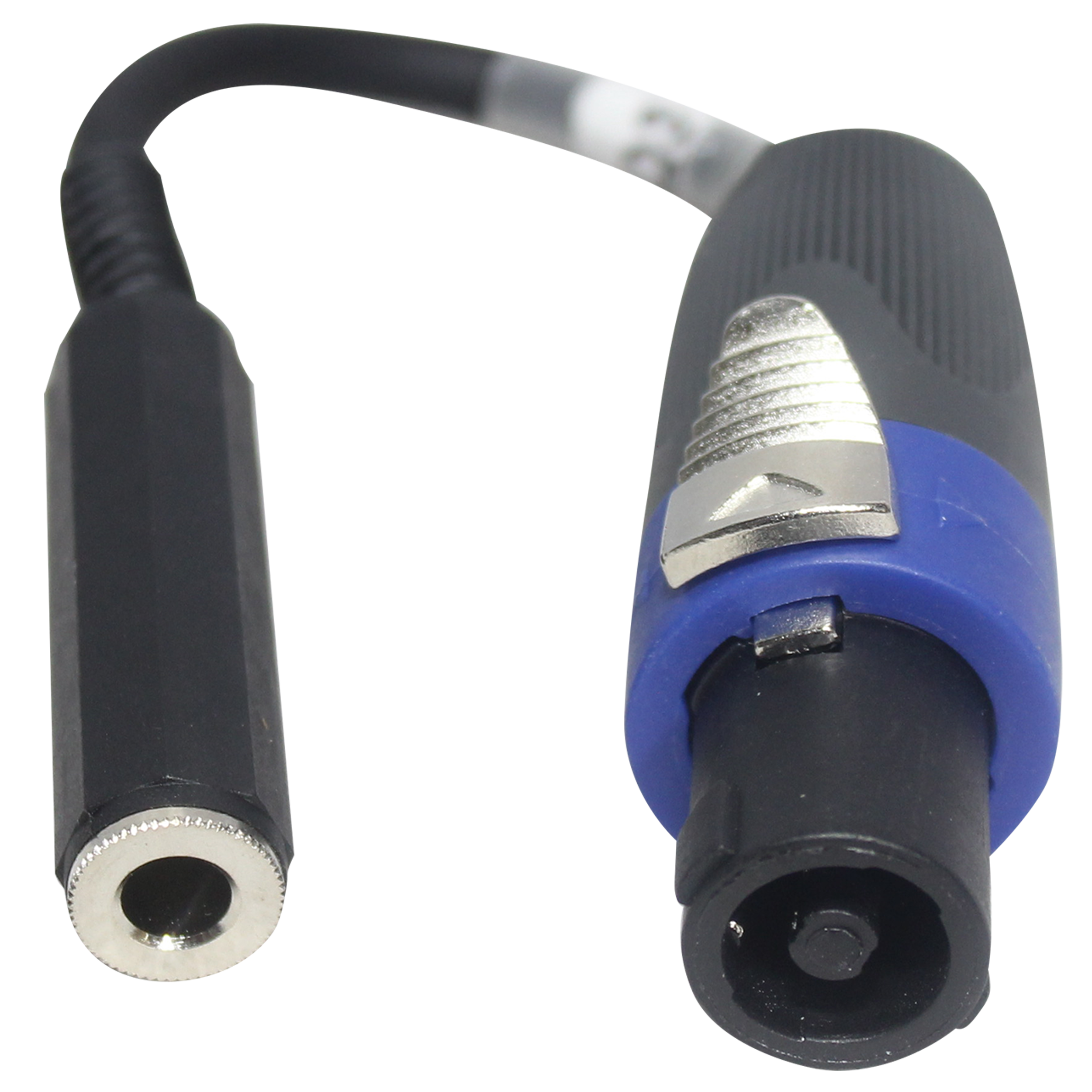 6" Speaker Twist connector Male to 1/4" TS-F Female High Performance Speaker Cable