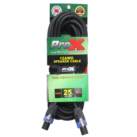 25 Ft. Speak Twist to Speak Twist 2 Conductor 12AWG High Performance Speaker Cable