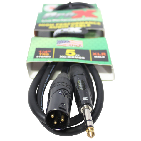 5 Ft. Balanced XLR3-M to 1/4