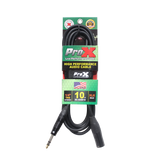 10 Ft. Balanced XLR3-M to 1/4 TRS-M High Performance Audio Cable