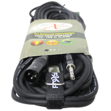 50 Ft. Balanced XLR3-M to 1/4 TRS-M High Performance Audio Cable