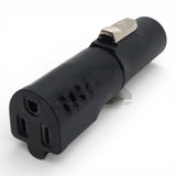 Edison Nema 515R Female to True1 Male Black locking Connector Power Coupler Adapter