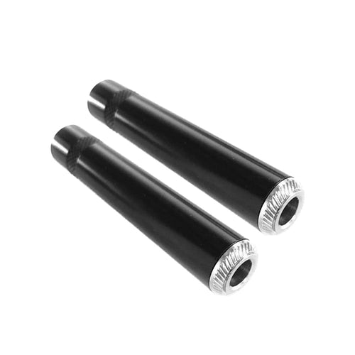 2-Pack of 1/4 in. Female Mono Instrument Jack Connector Adapter Coupler Tip