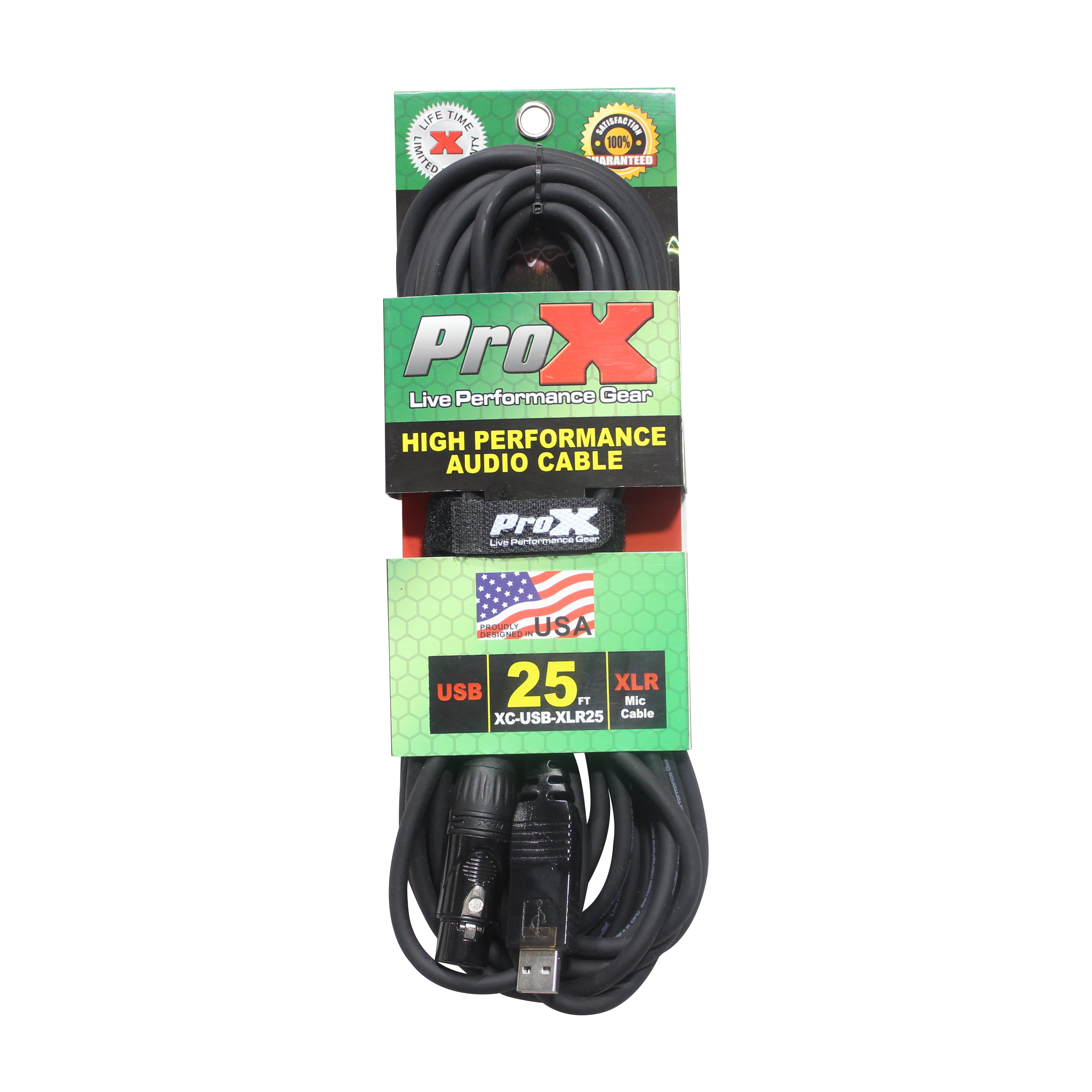 25 Ft XLR-F to USB High Performance Audio Cable