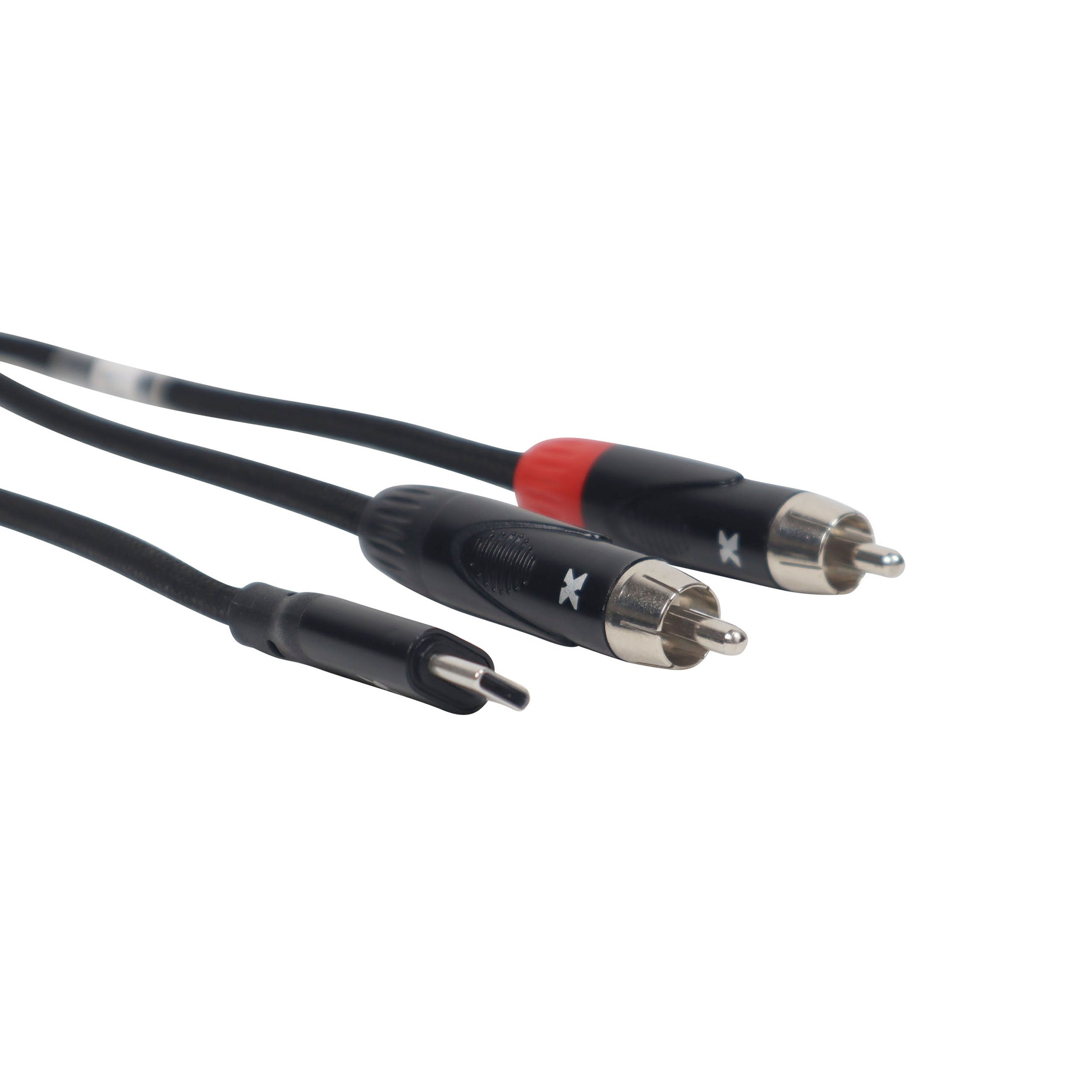 3FT USB-C to Dual RCA Smartphone and Laptop to Mixer, Amplifier, Powered Speaker and Console Interface