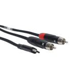 6FT USB-C to Dual RCA Smartphone and Laptop to Mixer, Amplifier, Powered Speaker and Console Interface