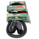5' Ft High Performance Right-angle XLR-F to XLR-M Audio Balanced Cable