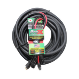 50 Ft. XLR Audio + Edison to IEC Power Cable for PA DJ Speakers