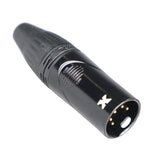 High Performance Male Connector with Solder Points for XLR Mic Cable