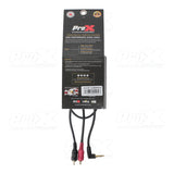 3' Ft Premium 3.5mm 1/8” Mini TRS to Dual RCA-M Unbalanced Y-Cable
