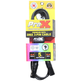 5 Ft. DMX XLR3-M to XLR3-F Premium Cable