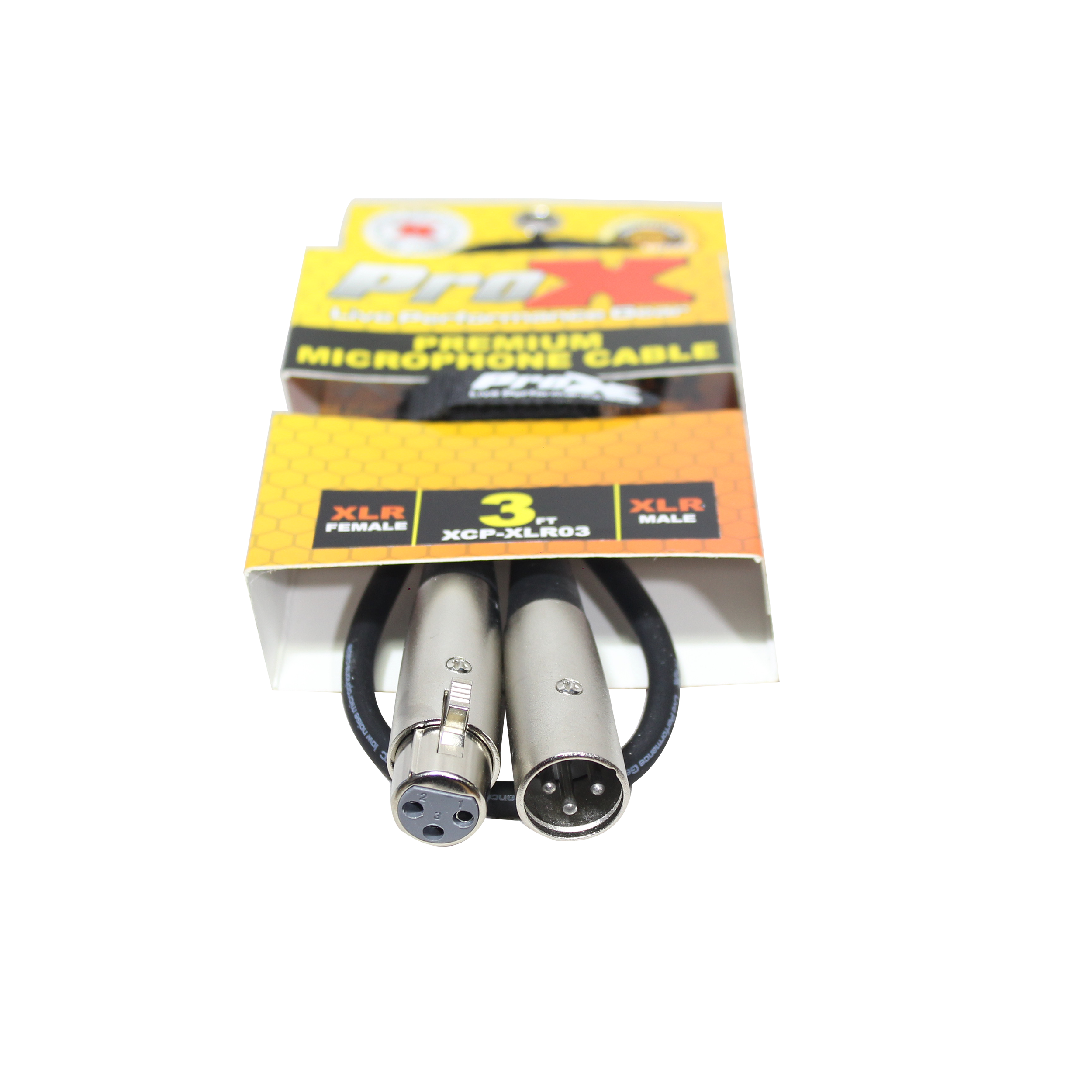 3 Ft. Balanced XLR3-F to XLR3-M Premium Audio Microphone Cable
