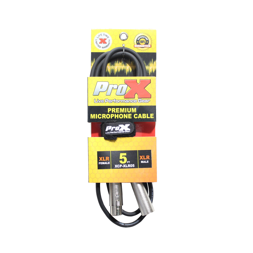 5 Ft. Balanced XLR3-F to XLR3-M Premium Audio Microphone Cable