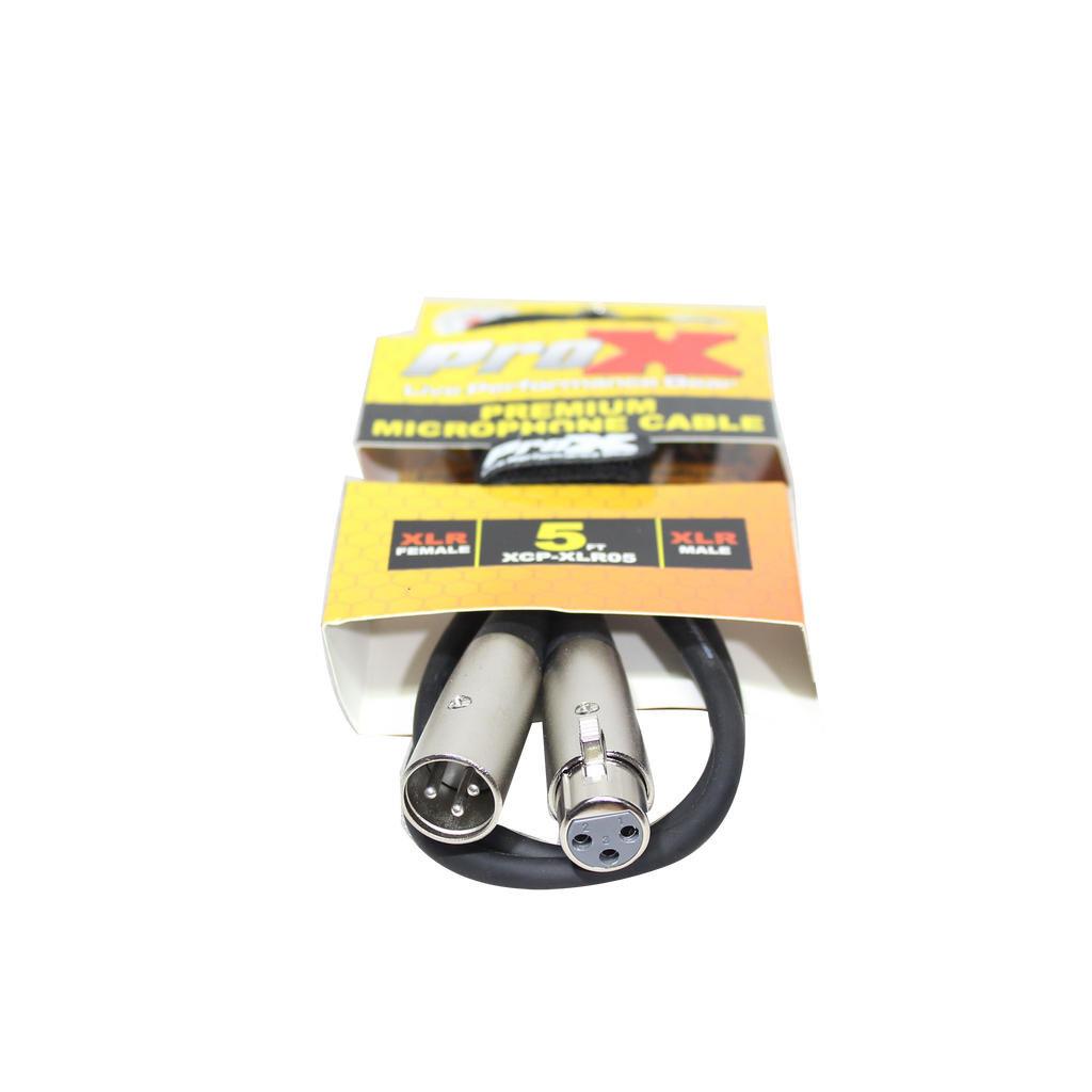 5 Ft. Balanced XLR3-F to XLR3-M Premium Audio Microphone Cable